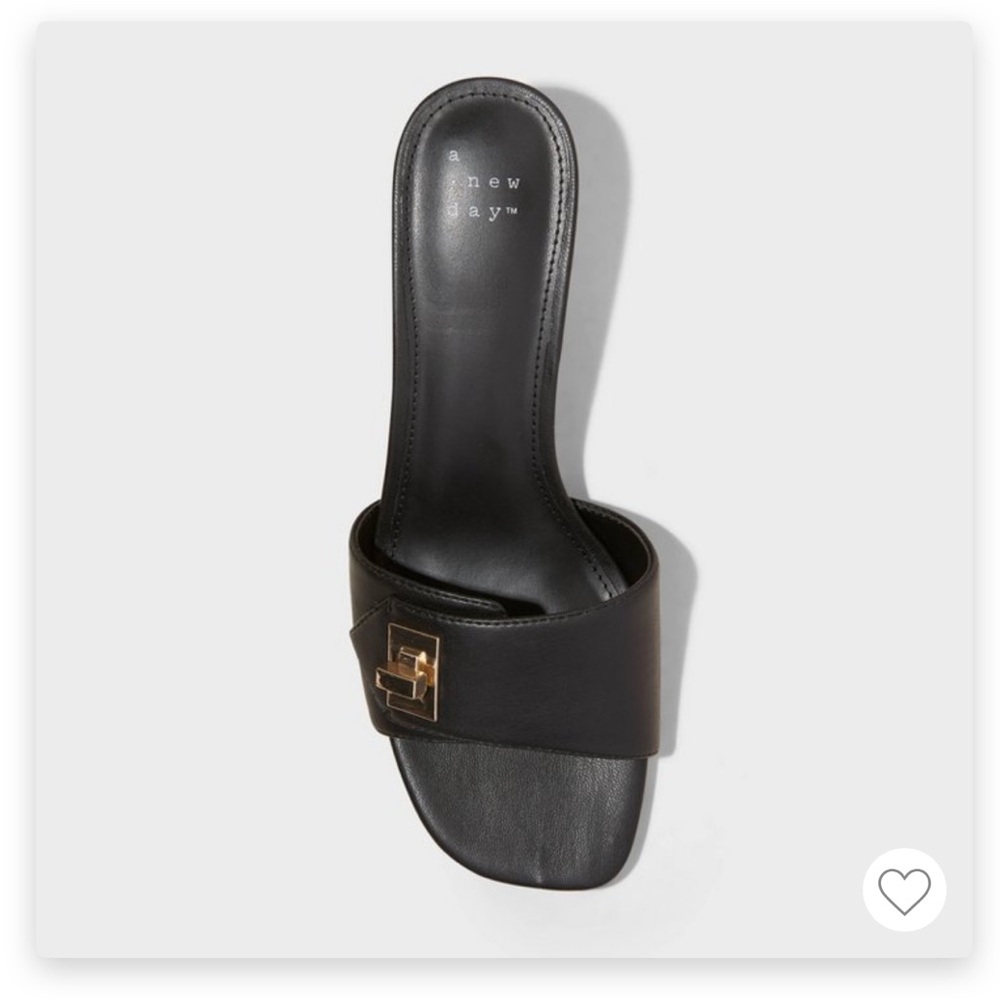 New in box! Women’s Judy Mule Heels from A New Day Black 7.5